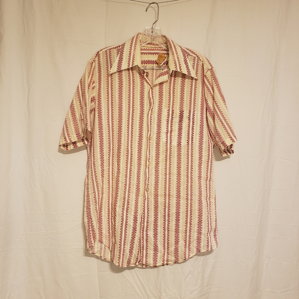 B.V.D. Brand Medium Permanent Press Mens Button Down Shirt